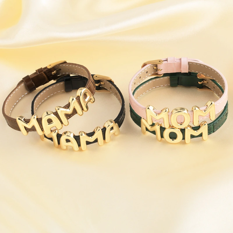 AS jewelry hot selling leather watch with letter mama mother's day bracelet hand jewelry brb27