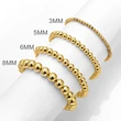 European and American new fashion hand jewelry copper plated 18K gold large and small gold beads personality simple bracelet female brk29