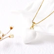 AS jewelry new gold-plated love heart oil drop pendant necklace clavicle chain nkb111 necklace