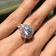 Hot selling new style women's micro-encrusted diamond ring flower ring jewelry wholesale