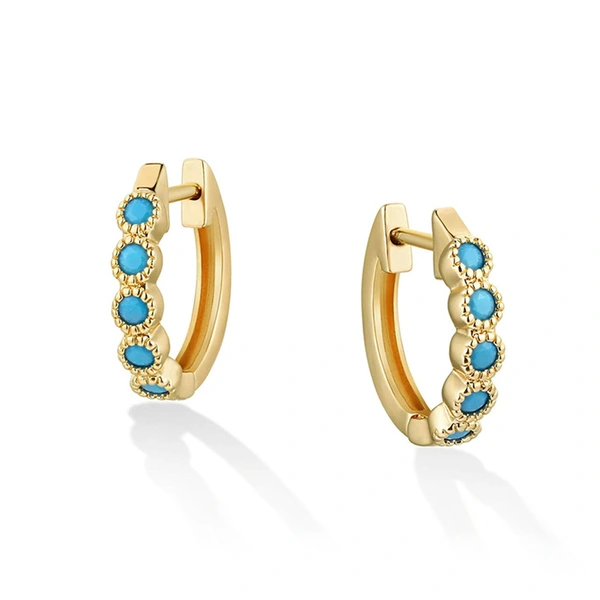 Hot selling new style ear clips, fashionable and simple round earrings, fashionable Bohemian style temperament earrings