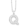 AS jewelry 26 English letters necklace female gold-plated full zircon clavicle chain nkn71
