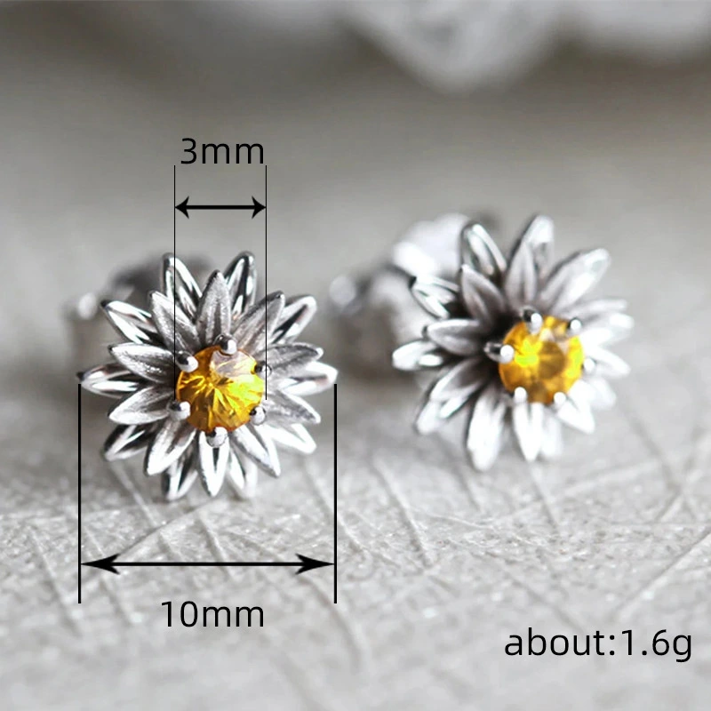 Dubai luxury earrings small daisy flower night market source earrings exquisite small fashion earrings