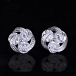 European and American hot-selling fashion mix and match colorful zircon earrings for women, daily versatile earrings