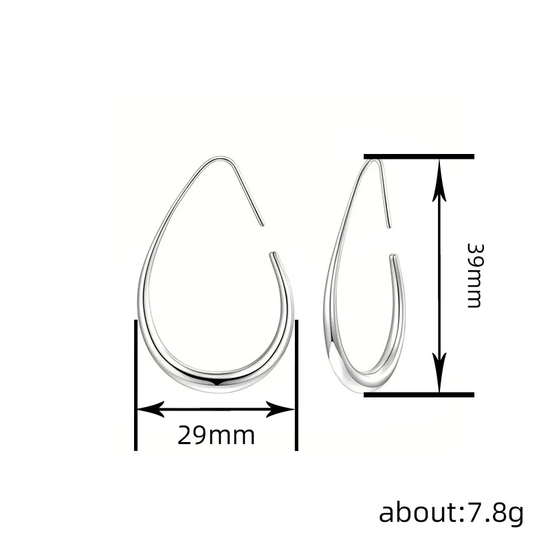 Commuter style workplace simple and elegant texture earrings for women French temperament Internet celebrity style fashion popular style