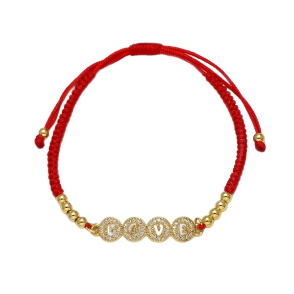 AS jewelry European and American full zircon adjustable love bracelet copper plated real gold love bracelet female brf59