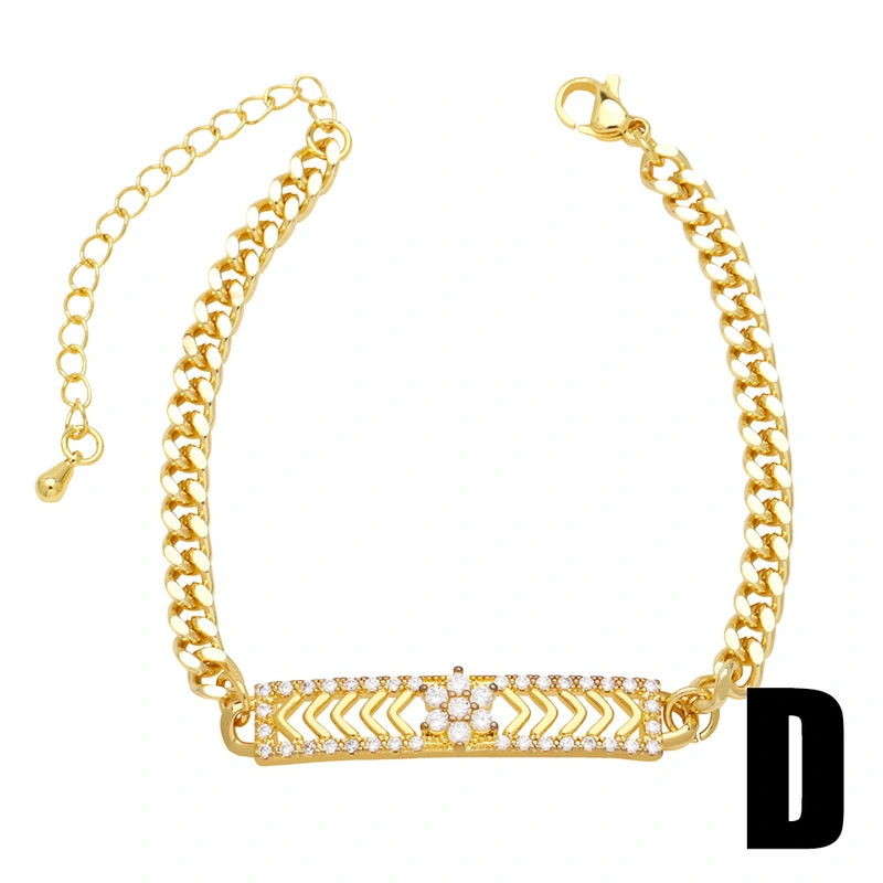 European and American jewelry Bagu chain bracelet female niche design high-end copper plated 18k gold jewelry accessories brm11