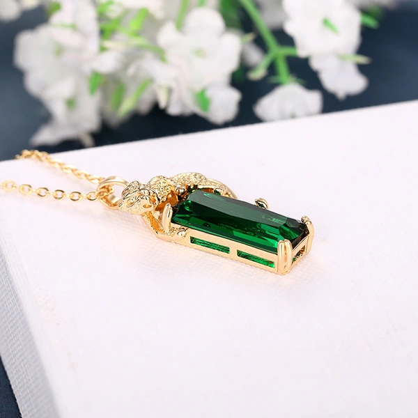  European and American personality fashion hot selling necklace temperament trend cheetah pendant high-end leopard necklace