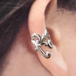 Ear bone clip men and women without pierced ears trendy earrings hip hop cool handsome Thai silver retro ear clip personality earrings