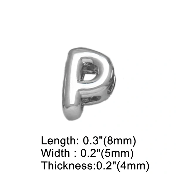 AS jewelry European and American all-match DIY with 26 English letters pendant necklace white K clavicle chain nkb300