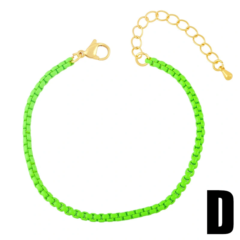 European and American creative fashion jewelry Bohemian style colorful oil drop bracelet personality color hand jewelry brd85