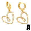 French high-end diamond heart earrings European and American new retro light luxury micro-inlaid zircon heart-shaped earrings era212