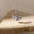  European and American light luxury necklace new three-dimensional angel cute pendant retro metal sense female necklace