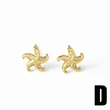 AS jewelry Europe and the United States hot selling ocean style 18k gold whale starfish earrings earrings erz57 earrings