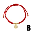 AS jewelry new hot style tree of life Our Lady pendant red hand rope adjustment hand jewelry bracelet female brm70