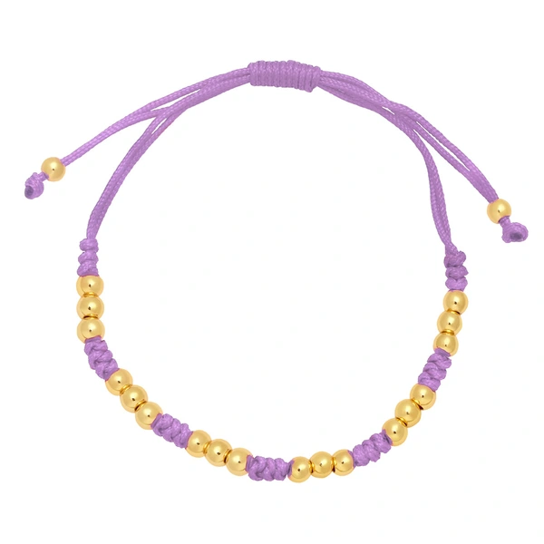 Hot selling Bohemian style hand-woven beaded bracelet with adjustable pull-out simple bracelet brj23