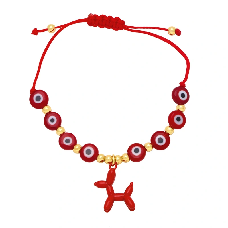 Clearance bracelet Evil eye eye braided bracelet devil eye puppy pendant bracelet brj45