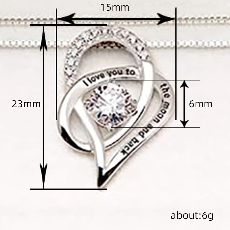  Geometric line engraved necklace pendant hot sale sweet style elegant jewelry live broadcast hot style