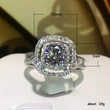 New wedding ring classic four-claw inlaid zircon engagement ring women's bridal evening ring