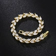 High-end commuter horse eye leaf bracelet for women exaggerated punk personality jewelry factory direct sales hot selling jewelry