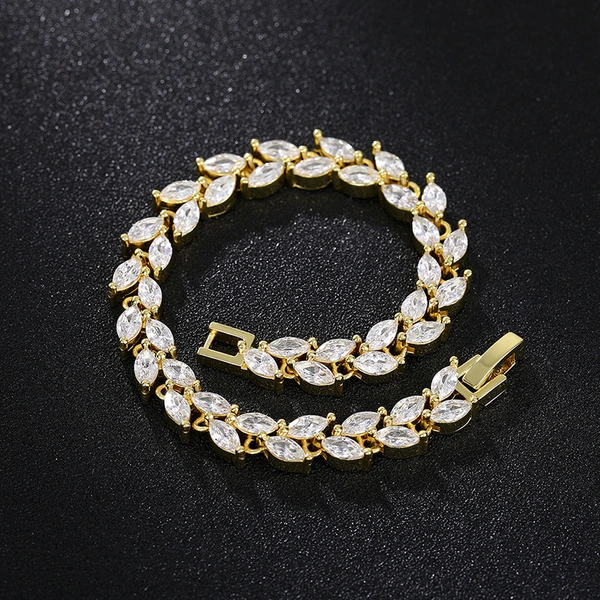 High-end commuter horse eye leaf bracelet for women exaggerated punk personality jewelry factory direct sales hot selling jewelry