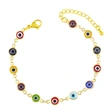 E-commerce source Bohemian devil eye bracelet oil drip round eyeball Evil Eye bracelet bre60
