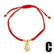 European and American hot-selling red string animal bracelet fashionable simple bird whale gold-plated bracelet bracelet female brm15