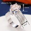 Luxury zircon full diamond ring light luxury elegant ring female fashion personality niche single ring