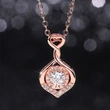 European and American celebrity pendant necklace with diamond and zircon heart-shaped necklace for women, trendy niche design, simple clavicle chain
