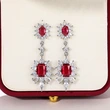 Temperamental long and rich earrings, luxurious palace-style royal earrings, queen princess and celebrity style earrings