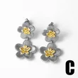 AS jewelry European and American love heart flower earrings female high-grade gold-plated zircon earrings earrings ert54