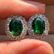 Hot selling Korean style jewelry personalized zircon three-dimensional earrings retro versatile earrings