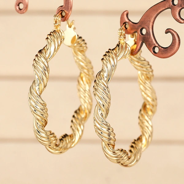 Pinxixi trendy earrings for women, multi-layer rotating thread niche jewelry, punk metal, internet celebrity style