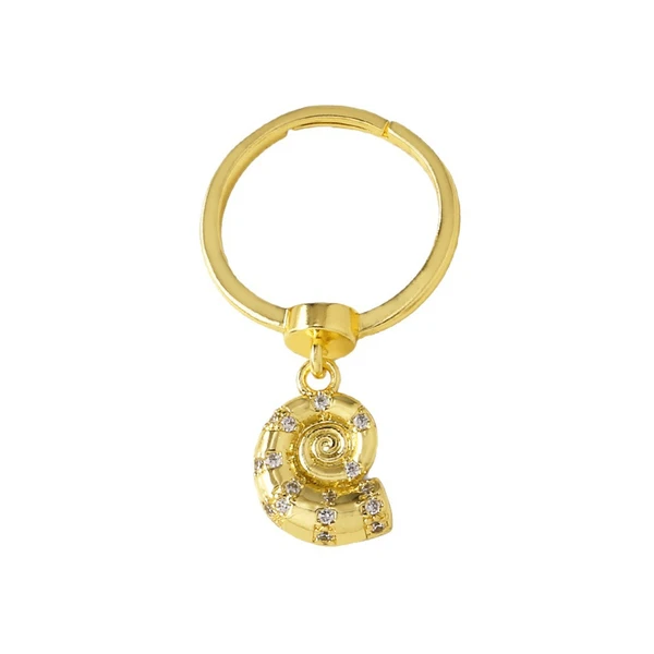 AS jewelry Europe and the United States new hot selling ocean style ring small fish shell pendant ring rir41 ring