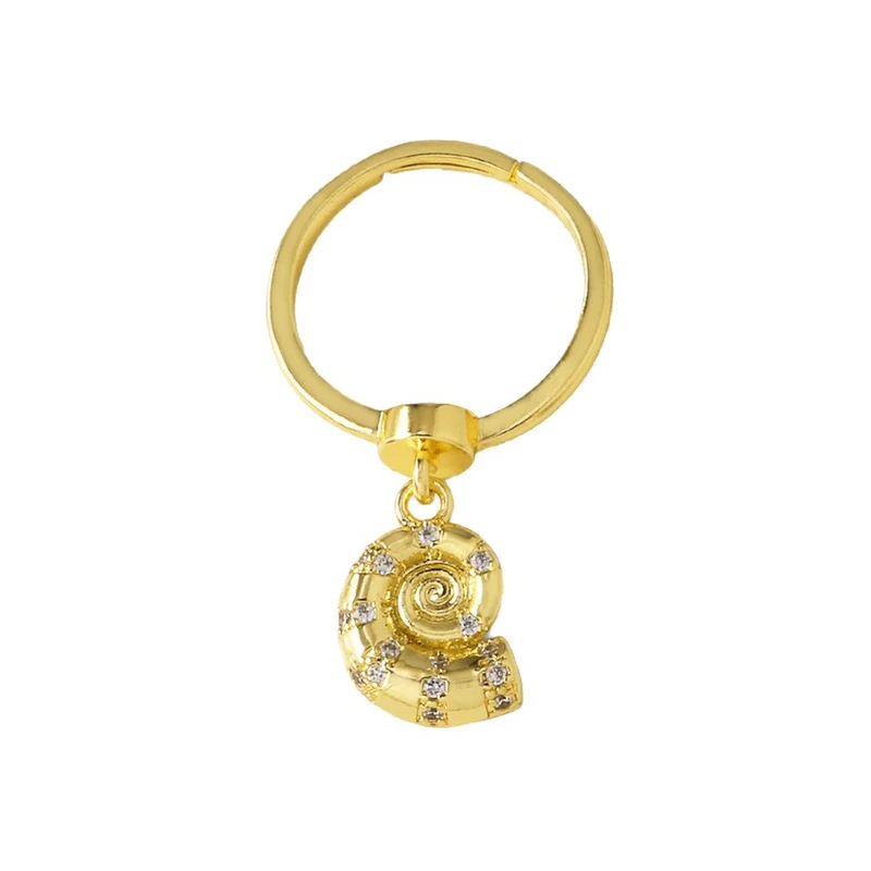 AS jewelry Europe and the United States new hot selling ocean style ring small fish shell pendant ring rir41 ring