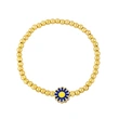 Clearance European and American style gold beaded simple colorful daisy bracelet handmade bre85