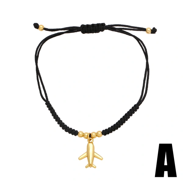 European and American simple fashion braided bracelet new style niche design all-match hip-hop airplane bracelet brk72