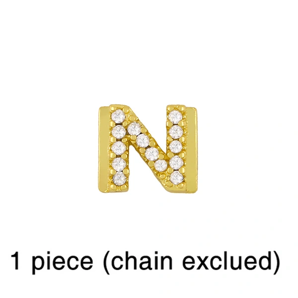 European and American 26 square brand English letter bracelet female bracelet cold style personality DIY diamond letter bracelet brc87