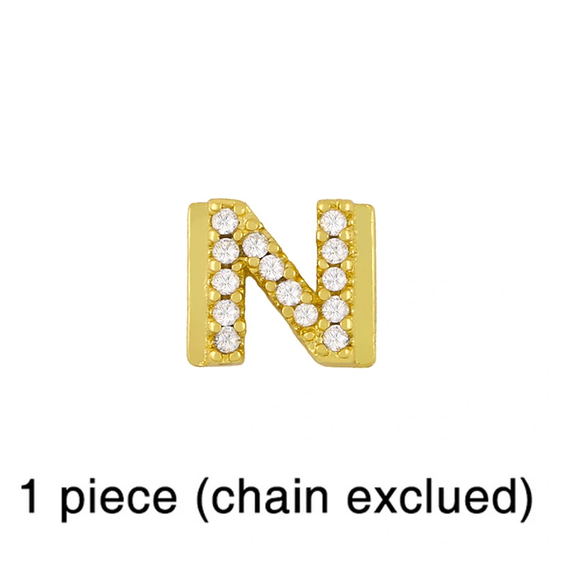 European and American 26 square brand English letter bracelet female bracelet cold style personality DIY diamond letter bracelet brc87