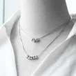 AS jewelry European and American all-match DIY with 26 English letters pendant necklace white K clavicle chain nkb300