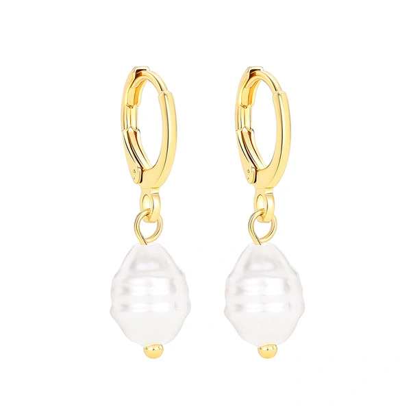   Special-shaped imitation pearl earrings for women, fashionable and elegant daily wear, ladies' jewelry