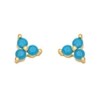 Clearance style simple earrings internet celebrity design small zircon earrings female niche ear jewelry wholesale erz73