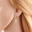 AS Jewelry Hot Selling Copper Plated 18K Gold Full Zircon Elephant Pendant Earrings Era058