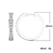 Hot selling earrings silver zircon earrings elegant hoop earrings birthday gift for girlfriend