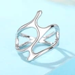  Future niche fashionable trend neutral ring trend hot style technology sense single ring popular ring