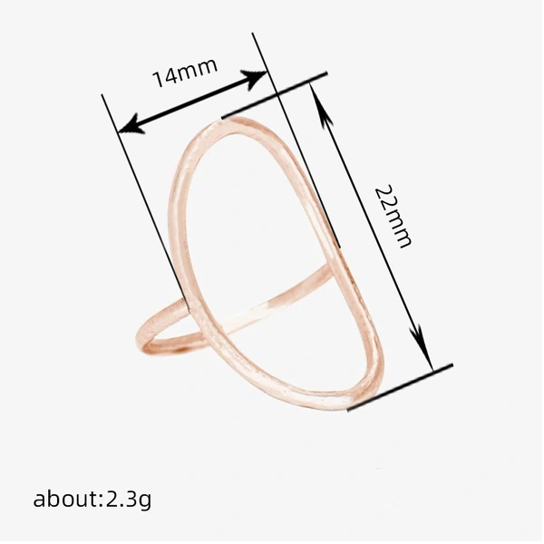 Classic simple minimalist ring daily matching geometric ring personality fashion neutral daily accessories