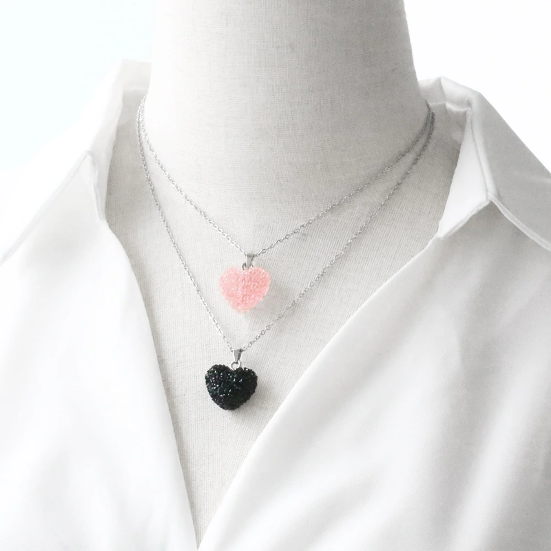 AS jewelry hot selling love pendant necklace niche design peach heart gold-plated clavicle chain nkz87