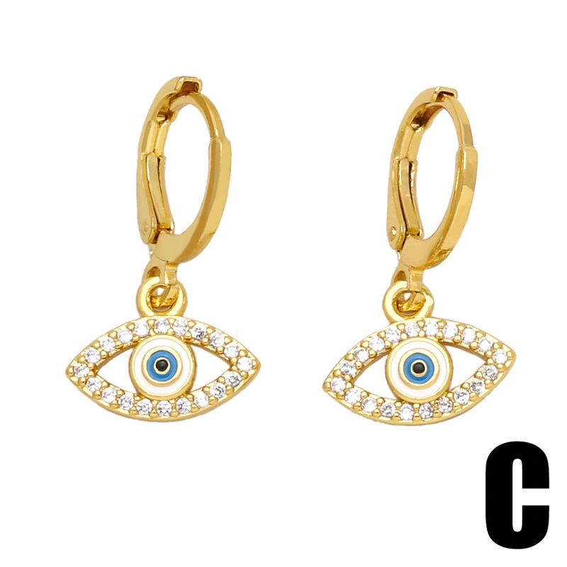 European and American new fashion retro devil eye earrings European and American personality vintage all-match earrings wholesale ert60