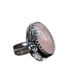  European and American hot-selling women's retro copper ring with flower and leaf carvings, personalized fashion jewelry, factory direct sales