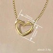  Xiaohongshu hollow peach heart necklace female simple clavicle chain fresh temperament necklace niche design jewelry